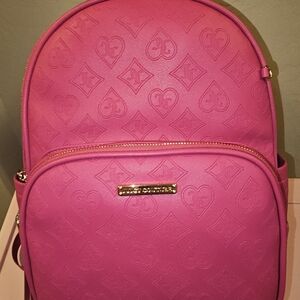 Juicy Couture Raspberry Tart Embossed Backpack